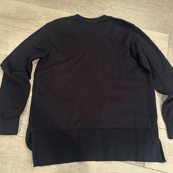 MICHAEL KORS WOMENS BLACK BASIC SWEATER LARGE - Picture 7 of 7